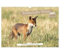 Des êtres magiques - Reineke Fuchs et Maître Lampe, Version française (Calendrier mural 2026 DIN A3 portrait), Calendrier CALVENDO mensuel