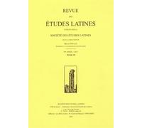 Des etudes latines,099 - Collectif - Revue Des Etudes Latine - broché - Revue