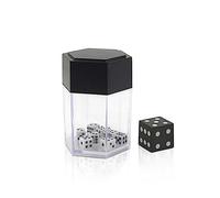 Dés explosés Explosion Easy Magic Tricks Big to Small Dices Magic Prop Novelty Funny Toy Close-up Performance Blank Toy (Noir)
