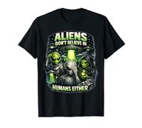 des extraterrestres drôles auxquels Je ne Crois Pas, des Humains, Un ovni Spatial T-Shirt