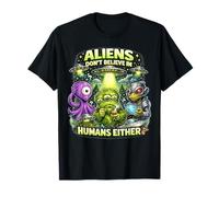 des extraterrestres drôles auxquels Je ne Crois Pas, des Humains, Un ovni Spatial T-Shirt