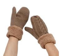 des Femmes Chaudes Et Confortables Gants Tricotés D'équipement 'activité Sportive 'Hiver pour Les Amateurs Extérieurs Fleep Doublure Mitaines Gants Bordés De Laine