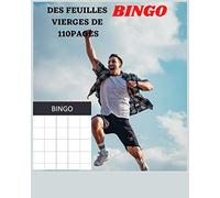 DES FEUILLES DE BINGO VIERGES 110 PAGES: Cartes De Bingo Vierges ou grille bingo vierge, des feuille de bingo à imprimer avec une grille de bingo sur Excel, lot bingo vierge