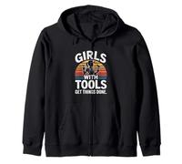 des Filles avec des Outils Font avancer Les Choses Sweat à Capuche