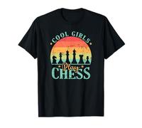 des Filles Cool Jouent à l'entraînement cérébral aux échecs T-Shirt