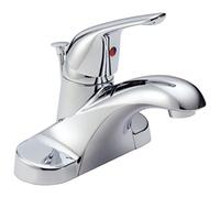 des fondations Delta B510lf Poignée simple Centerset salle de bain robinet, Chrome