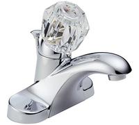 des fondations Delta B512lf Poignée simple Centerset salle de bain robinet, Chrome