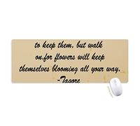 des gens célèbres donnot qoutes guérison ensemble des fleurs tapis de souris large cousues bords mat étendu game bureau