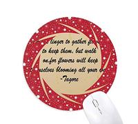 des gens célèbres donnot qoutes guérison ensemble des fleurs tapis de souris rouges rondes roues en caoutchouc