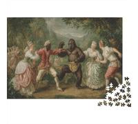 des Gens Jouant avec Un Orang-outan 1000 Pièces, Puzzle Impossible pour Adultes, Cadeaux, pour Enfants38x26cm/1000pcs