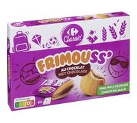 Des gourmandises sans huile de palme pour les enfants - CARREFOUR CLASSIC' Biscuits au chocolat, lot de 6 paquets de 175g - Lot de 4