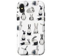 des Hollandais Partout ! Les Lapins hollandais envahissent Votre Monde Coque pour iPhone X/XS