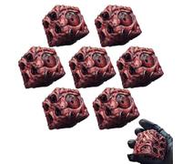 Dés Œil du Destin Faits Main, dés Œil du Destin Uniques avec Un Motif réaliste représentant la Pointe du dé, dés de Jeu Gothique Sombre pour Jeux de rôle et décoration d'halloween (#7 PCS)
