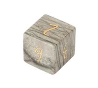 Dés Jaspe océan - Dés en pierre précieuse sculptés à la main D4 D6 D8 D10 D12 D20 ou polyédriques pour jeux de rôle DND et de table (D6Face)