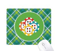 des jetons de casino multicolore illustration réseaux verte grille pixel tapis de souris