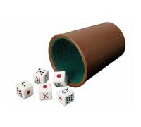 Gobelet avec dés de Poker Cayro