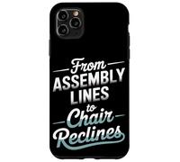 Des lignes de montage à la chaise inclinable la fête du travail Coque pour iPhone 11 Pro Max