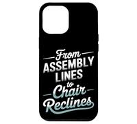 Des lignes de montage à la chaise inclinable la fête du travail Coque pour iPhone 12 Pro Max