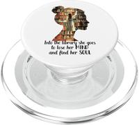 des Livres entrent dans la bibliothèque, Elle perd la tête et retrouve Son âme PopSockets PopGrip pour MagSafe