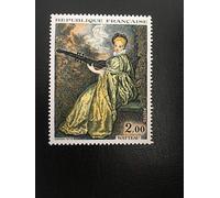 des Livres Express 1973 Collection N 1765 Authentique Timbre Neuf. Peinture de Watteau