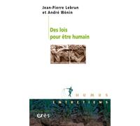 Des lois pour être humain
