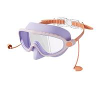 Des lunettes d'enfants avec un couvercle de nez, des lunettes de natation à tout-bas et ajustables anti-buas avec bouchons d'oreille, pas fuite à large clip doux sur un masque natation pour