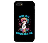 des manchots Amusants pour Hommes, Femmes et Enfants, Oiseaux, veulent Juste s'amuser Coque pour iPhone SE (2020) / 7/8