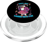 des manchots Amusants pour Hommes, Femmes et Enfants, Oiseaux, veulent Juste s'amuser PopSockets PopGrip pour MagSafe