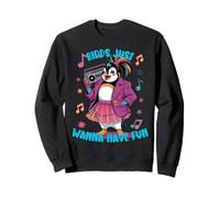 des manchots Amusants pour Hommes, Femmes et Enfants, Oiseaux, veulent Juste s'amuser Sweatshirt