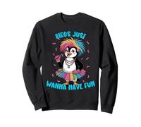 des manchots Amusants pour Hommes, Femmes et Enfants, Oiseaux, veulent Juste s'amuser Sweatshirt