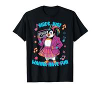 des manchots Amusants pour Hommes, Femmes et Enfants, Oiseaux, veulent Juste s'amuser T-Shirt