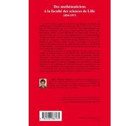 Des mathématiciens à la faculté des sciences de Lille (1854-1971) - Marie-Thérèse Pourprix - L'harmattan - broché - Etude