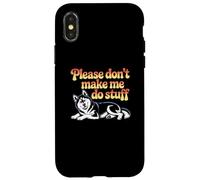 des mèmes Husky drôles, Les Gens, s'il Vous plaît, ne m'obligez Pas à Faire des Choses Coque pour iPhone X/XS