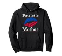 des mères patriotes s'embrassent pour Le Memorial Day Lips Women Mother Sweat à Capuche