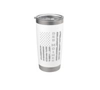 Des Moines, Iowa, Drapeau Américain Gobelet isotherme en acier inoxydable double paroi