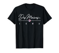 des Moines Iowa (IA) T-Shirt Graphique avec Valeur