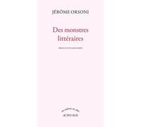 Des monstres littéraires