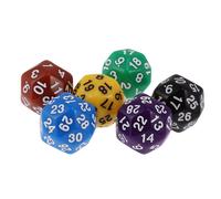 Dés Multi Faces D24 Ou D30, 6 Pièces, Pour Poker De Casino D & D, Jeu De Devinettes