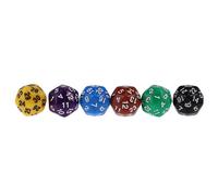 Dés Multi Faces D24 Ou D30, 6 Pièces, Pour Poker De Casino D & D, Jeu De Devinettes