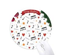 des notes de musique avec des étoiles. tapis de souris en caoutchouc de sapin de noël