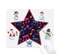des notes de musique black le bonhomme de neige étoile tapis de souris