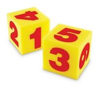 Dés numérotés géants en mousse souple Learning Resources LER0412 (jeu de 2)