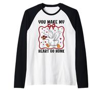 des oies drôles pour la Saint-Valentin, tu Fais klaxonner Mon cœur Manche Raglan