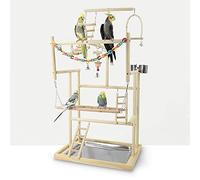 des Oiseaux Playstand, Aire de Jeux pour Oiseaux, Perroquet Oiseau Perch pour Perroquets, Cockatiels, Perruches, Conures, Joue Verte(48 * 33.5 * 94.5CM)
