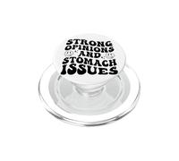 des Opinions Fortes et des problèmes d'estomac drôles PopSockets PopGrip pour MagSafe