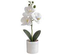 des orchidées artificielles Qui Ont l'air réelles, orchidées réalistes de 13 Pouces, Fleurs artificielles en Pot, Plante pour décoration de Mariage à Domicile |.Fleurs