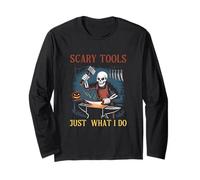 des Outils effrayants exactement ce Que Je Fais Halloween Spooky Creepy Manche Longue