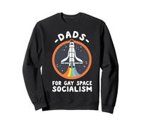 Des papas pour le socialisme spatial gay Sweatshirt