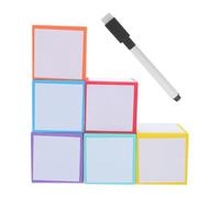 Dés Pédagogiques Inscriptibles 5 CM, en Mousse EVA Cube Six Faces | Surfaces Effaçables à Sec, Marqueur et Autocollants Inclus, pour Activités de Groupe et Leçons