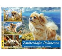 Des pékinois enchanteurs. Des chiens charmants et fiers à tomber amoureux, Version française (Calendrier mural 2026 DIN A3 portrait), Calendrier CALVENDO mensuel